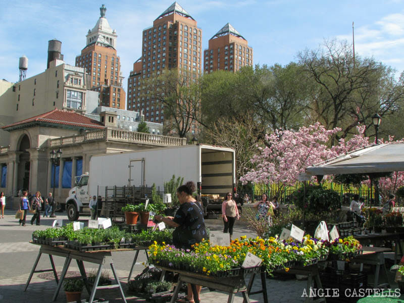 La primavera en Nueva York que hacer mercado Union Square