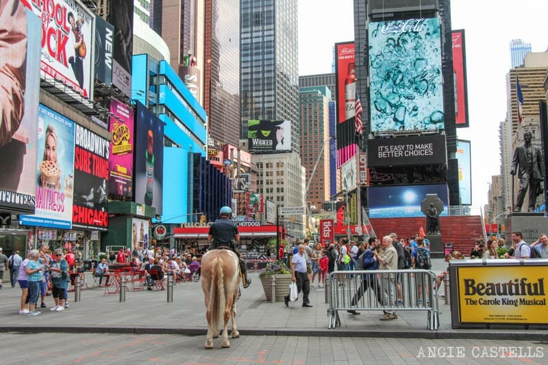 Guía de Times Square luces, teatros y tiendas en Nueva York